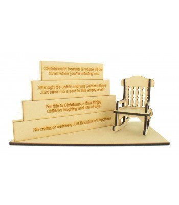18mm Stacking Blocks Set with 'Christmas in heaven is where I'll be...' Wording Plaques